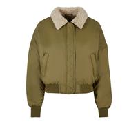 Urban Classics Women's Ladies Pilot Bomber Jacket, Tiniolive/Sand, L