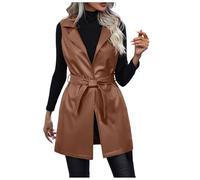 Women's Jackets Windbreaker Jackets, Oversized Jacket, Long-Sleeved Elegant Waterproof Overcoat Motorbike Gothic Classic Tops Winter Vintage Fitted Slim Top Uk Leather Coat