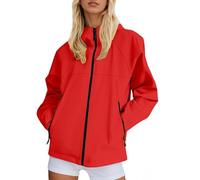 Women's Jackets Women's Fashion - Plus Size Womens Rain Jacket With Hood Raincoats Lightweight Packable Outdoor Trench Coat Xl 5Xl Suitable For Daily Life Work And Travel