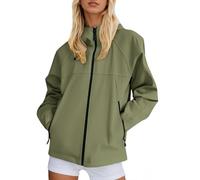 Women's Jackets Women's Fashion - Plus Size Womens Rain Jacket With Hood Raincoats Lightweight Packable Outdoor Trench Coat Xl 5Xl Suitable For Daily Life Work And Travel