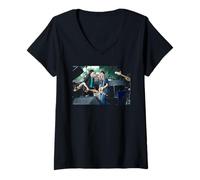 Womens Jackson Browne & Bruce Springstein Live by Michael Grecco V-Neck T-Shirt