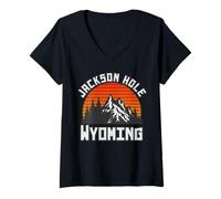 Womens Jackson Hole V-Neck T-Shirt