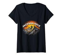 Womens Jackson Hole V-Neck T-Shirt