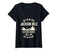 Womens Jackson Hole V-Neck T-Shirt