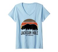 Womens Jackson Hole V-Neck T-Shirt
