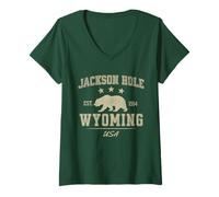Womens Jackson Hole V-Neck T-Shirt