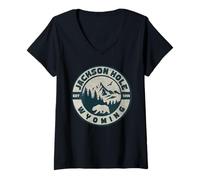 Womens Jackson Hole V-Neck T-Shirt