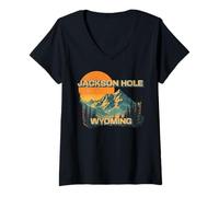 Womens Jackson Hole V-Neck T-Shirt