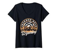 Womens Jackson Hole V-Neck T-Shirt