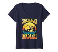 Womens Jackson Hole V-Neck T-Shirt