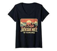 Womens Jackson Hole V-Neck T-Shirt