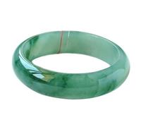 Women's Jade Bangle, Bright Green with Floating Patterns Ice Seed Floating Flower Jade Bracelet Women Jewelry Feng Shui Natural Jade Good Luck And Wealth Bracelet,53mm