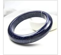 Women's Jade Bangle, Natural Jade Bangle, Blue Floating Flower Chalcedony Bangle, The Bring Good Luck, for Girlfriend, for Friend, with Jewelry Box, 56-62mm,60mm