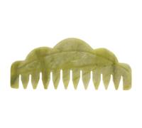 Women's Jade Scalp Massager Comb for Hair Massage and Styling | Green Jade, Compact Lightweight Form, Unique Design, Reduces Static, Alleviates Head Fatigue, Prevents Tangling