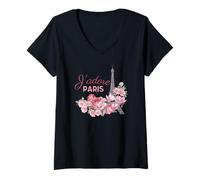 Women's J'Adore Paris Vogue V-Neck T-Shirt