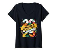 Women's Jamaica 2025 Birthday Trip Reggae Pride Vacation V-Neck T-Shirt