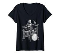 Women's James Buchanan Drums V-Neck T-Shirt