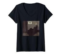 Women's James McNeill Whistler Whistler's Mother V-Neck T-Shirt