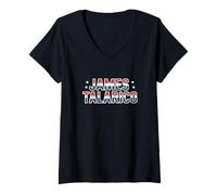Women's James Talarico Texas Democrat Political Campaign Supporter V-Neck T-Shirt
