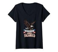 Women's James Talarico Texas Democrat Political Stand for V-Neck T-Shirt