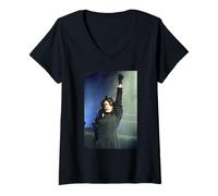 Womens Janet Jackson Live Rhythm Nation World Tour Miss You Much V-Neck T-Shirt