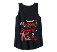 Womens January 5 Birthday This Queen was Born on January 5th Tank Top