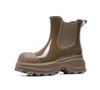 Women's Japanese Style Wellington Boots with Platform, Thick Sole, Non-Slip, Water-Repellent, Fashionable, Durable, High Quality, Comfortable, Practical, Versatile for Everyday Wear in Rainy Weather