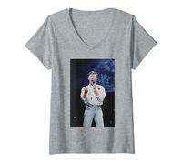 Womens Jason Donovan Pop Star Neighbours Actor Royal Variety V-Neck T-Shirt