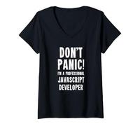 Women's Javascript Developer V-Neck T-Shirt