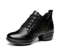 Women's Jazz Dancing Boots Ballroom Athletic Walking Shoes Ladies Girls Fashion Dancer Sport Sneakers,Black,3 UK