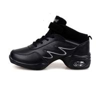 Women's Jazz Shoes Lace-up Split Sole Dance Trainers Cheerleading Training Shoes Slip Resistant Sports Dance Practice Shoes Lace Up Line Dance Shoes for Jazz Latin Ballroom Casual Black Gray
