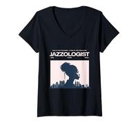 Womens Jazzologist - Vintage Jazz Music - Jazz Funk Soul Musician V-Neck T-Shirt