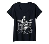 Women's JD Vance Drums Drum V-Neck T-Shirt