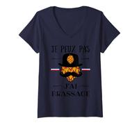 Women's Je Peux Pas J'Ai Brassage Bière Artisanale Houblon Brasserie V-Neck T-Shirt
