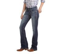 ARIAT Women's WMS R.e.a.l Md RSE Boots Intertwined Navy Jeans, Marine, 30W / 33L