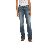 ARIAT Women's R.e.a.l. Mid Rise DOTD Rebar M4 Slim Fit Durastretch Straight Leg Work Jeans for Men, Rainstorm, 28 Short