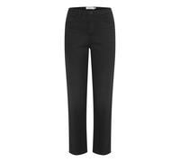 ICHI IHTWIGGY Raven Women's Jeans Denim Trousers with Stretch Straight Cut Crop Length, Black (194008), 4