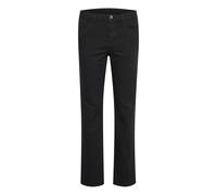 Kaffe Women's Straight Leg Jeans Pants High Waist, Black Deep, 38