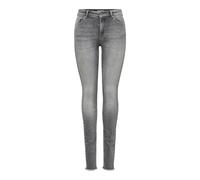 ONLY Women's Blush Mid Ank Raw Jens Noos Skinny Jeans, Grey (Grey Denim Grey Denim), 42W 30L UK