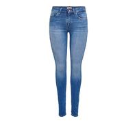 ONLY Women's ONLBLUSH Life MID Skinny REA12187 NOOS Jeans, Medium Blue (Medium Blue Denim), M