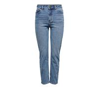 ONLY Women's Onlemily Life Hw St Ankle Mae0012 Noos Jeans, Medium Blue Denim, 29/30