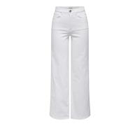 ONLY Women's Onlmadison Blush Hw Wide DNM Cro Noos, White, XL / 30L