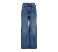 ONLY Women's Onlhope Ex Hw Wide DNM Add465 Noos Trouser, Medium Blue (Medium Blue Denim), 30W x 34L