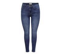 ONLY Women's Female Onlpower Mittlere Taille Skinny Fit Jeans, Dark Denim Blue, L / 34L