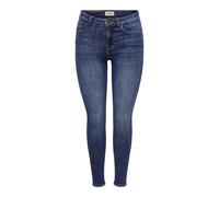 ONLY Women's Onlpower Mid Sk Pushup DNM Tai012 Noos Jeans, Dark Denim Blue, L / 32L