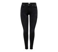 Only Wauw Skinny Mid Waist Jeans Black XL / 30 Woman