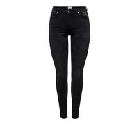 Only Wauw Life Mid Jeans black W32L32