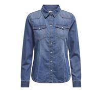 Only Women's Denim Shirt Onlalexa - Long Sleeve - Medium Blue S