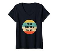 Women's Jeffrey Name V-Neck T-Shirt