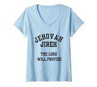 Womens Jehovah Rapha The Lord Who Heals V-Neck T-Shirt